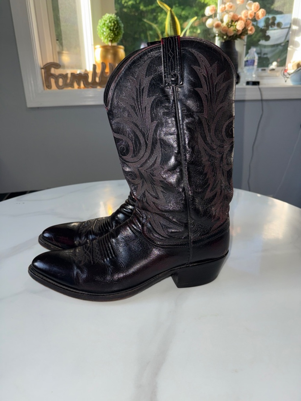 Dan Post Black cherry Western Cowboy Boots